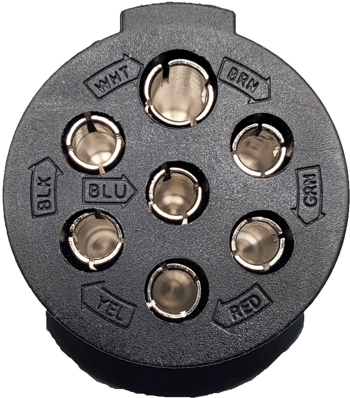 Berger & Schröter | Spannungswandler Adapter für Anhänger 7 polig 24V auf 13 polig 12V, ISO 1185, ISO 11446, Spannungsreduzierer