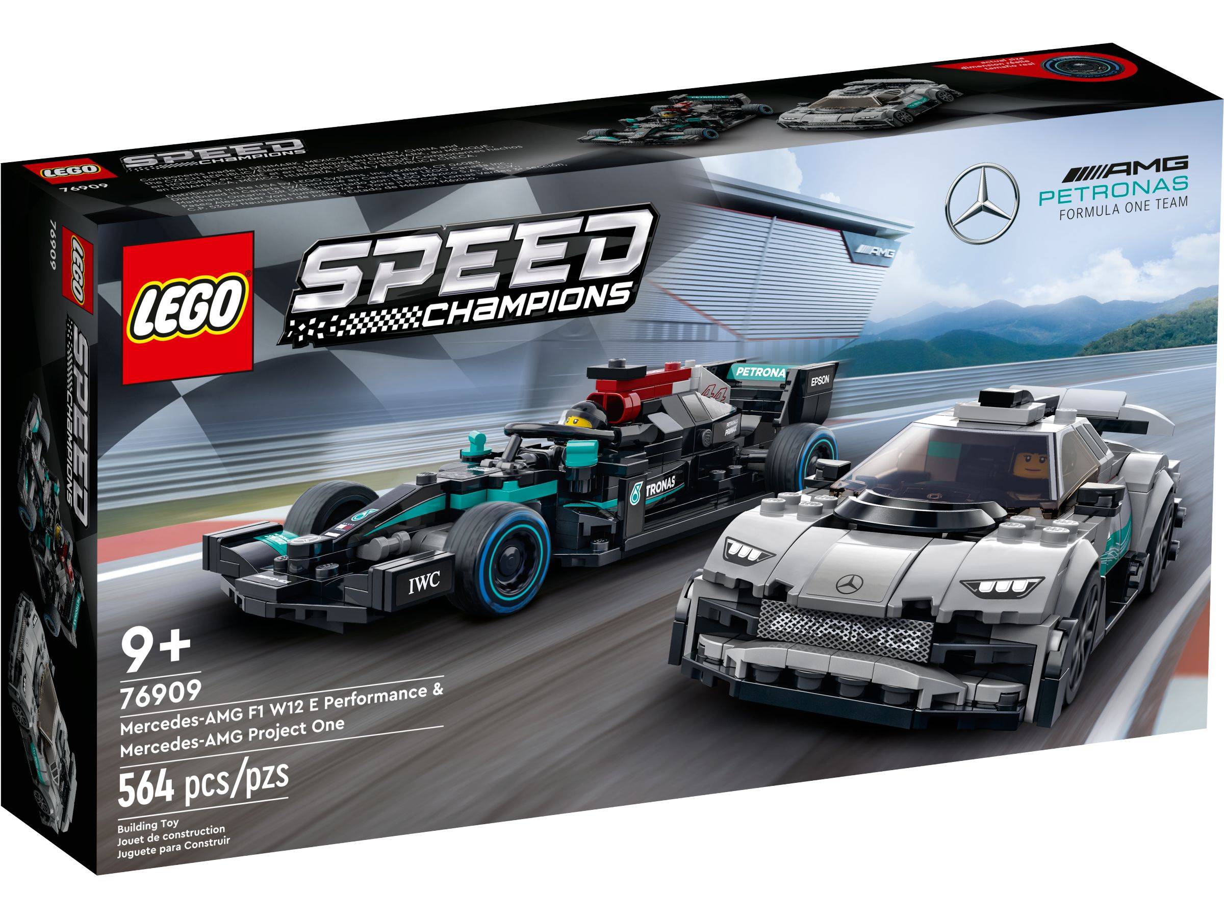 LEGO® Speed Champions 76909 Mercedes-AMG F1 W12 E Performance & Mercedes-AMG Project One