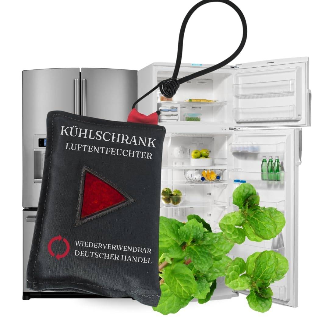Kühlschrank Luftentfeuchter mit Hänger Feuchtigkeitsabsorber Kissen wiederverwendbar - Zubehör Kondenswasser Stop Entfeuchterbeutel Luft Entfeuchte