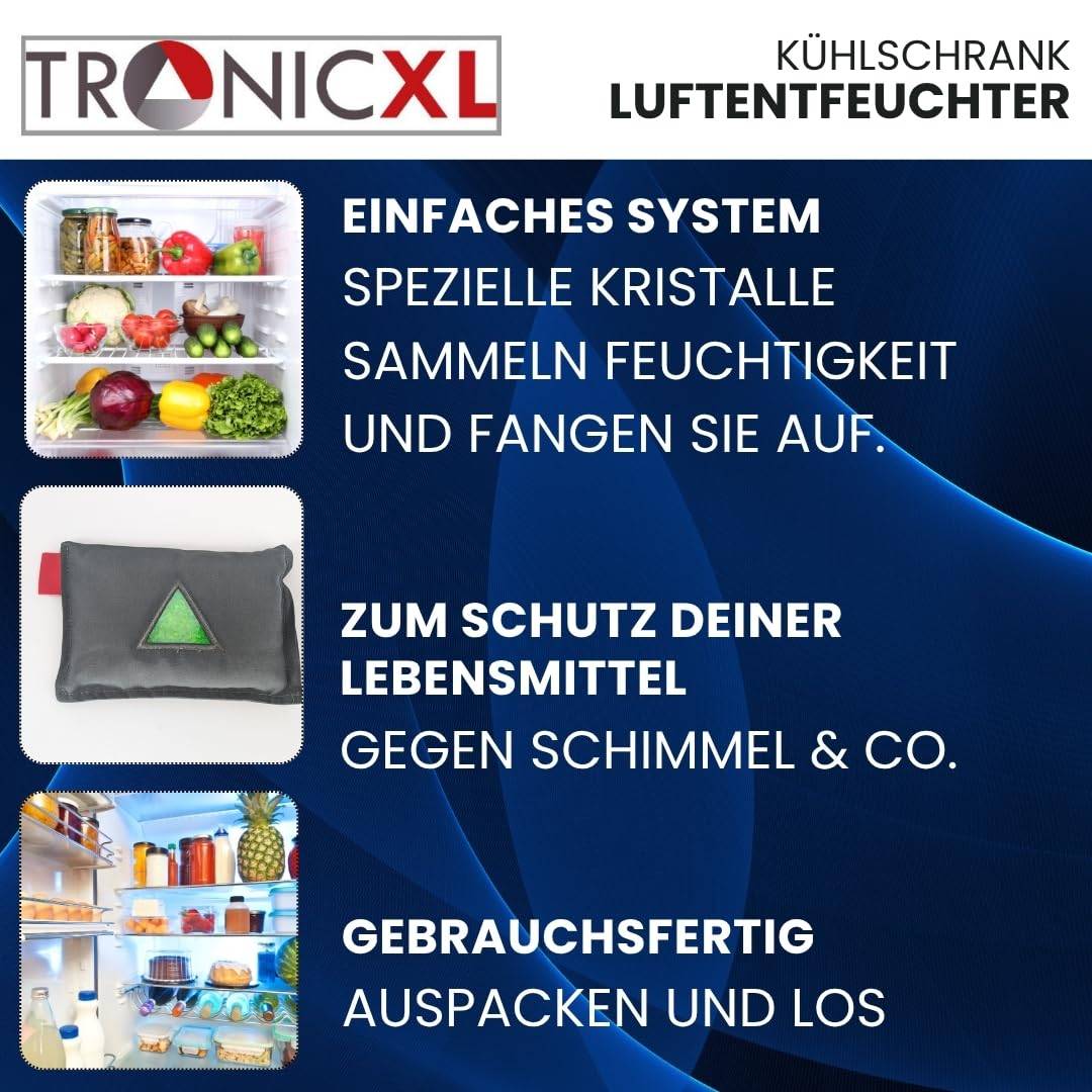 Kühlschrank Luftentfeuchter mit Hänger Feuchtigkeitsabsorber Kissen wiederverwendbar - Zubehör Kondenswasser Stop Entfeuchterbeutel Luft Entfeuchte