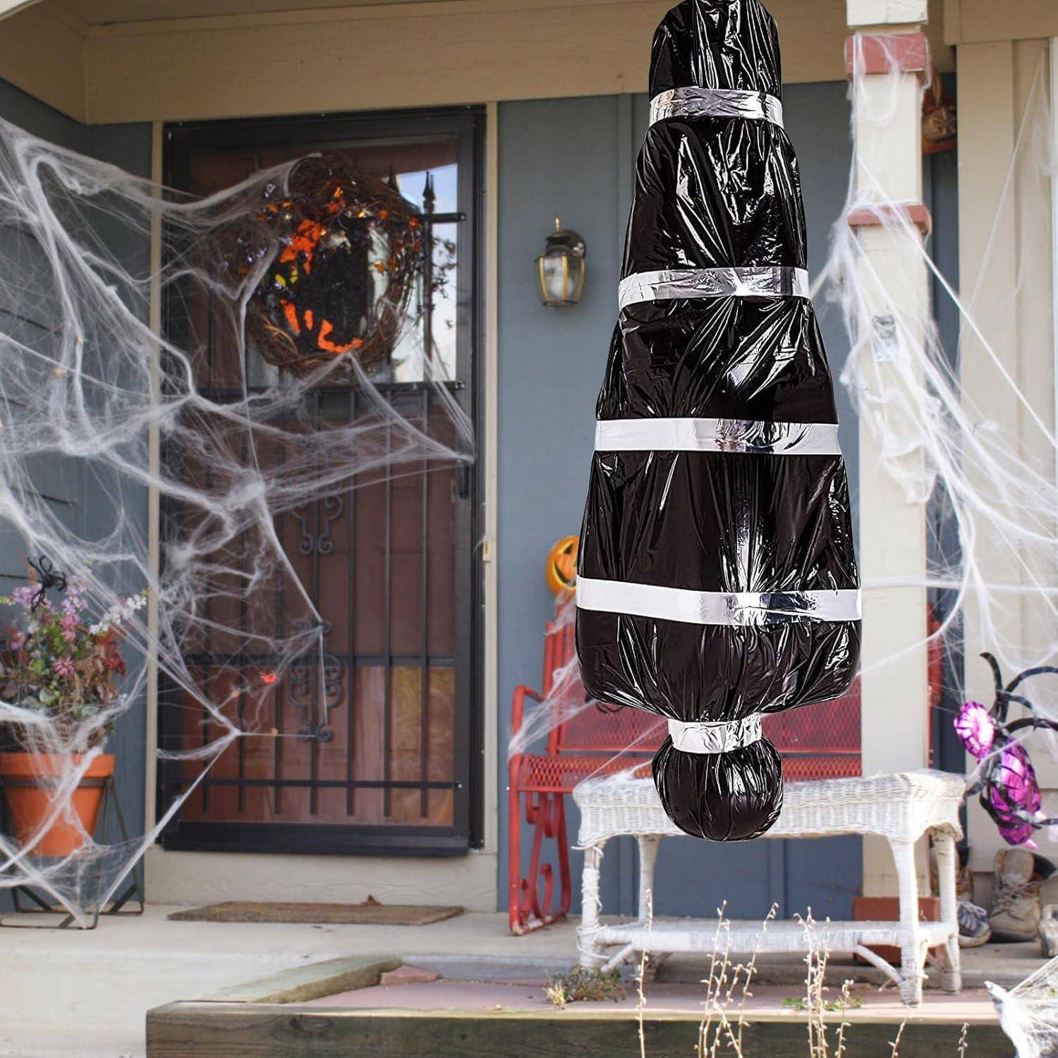 Halloween Deko Leichensack Requisiten Schwarz Gruselige Garten