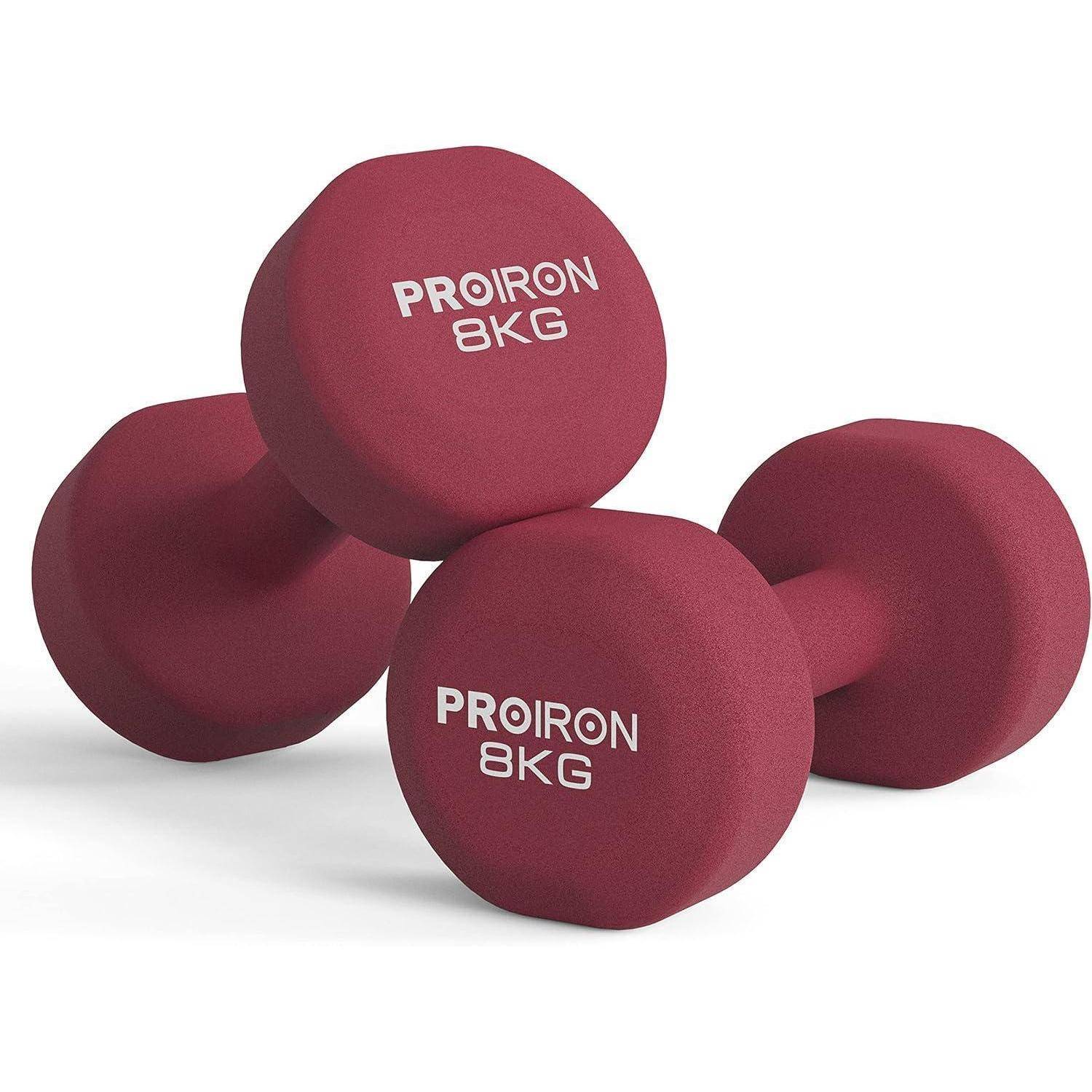 Neopren Kurzhanteln Set 2er Frauen Gymnastik Yoga Pilates Kinder 2x8KG
