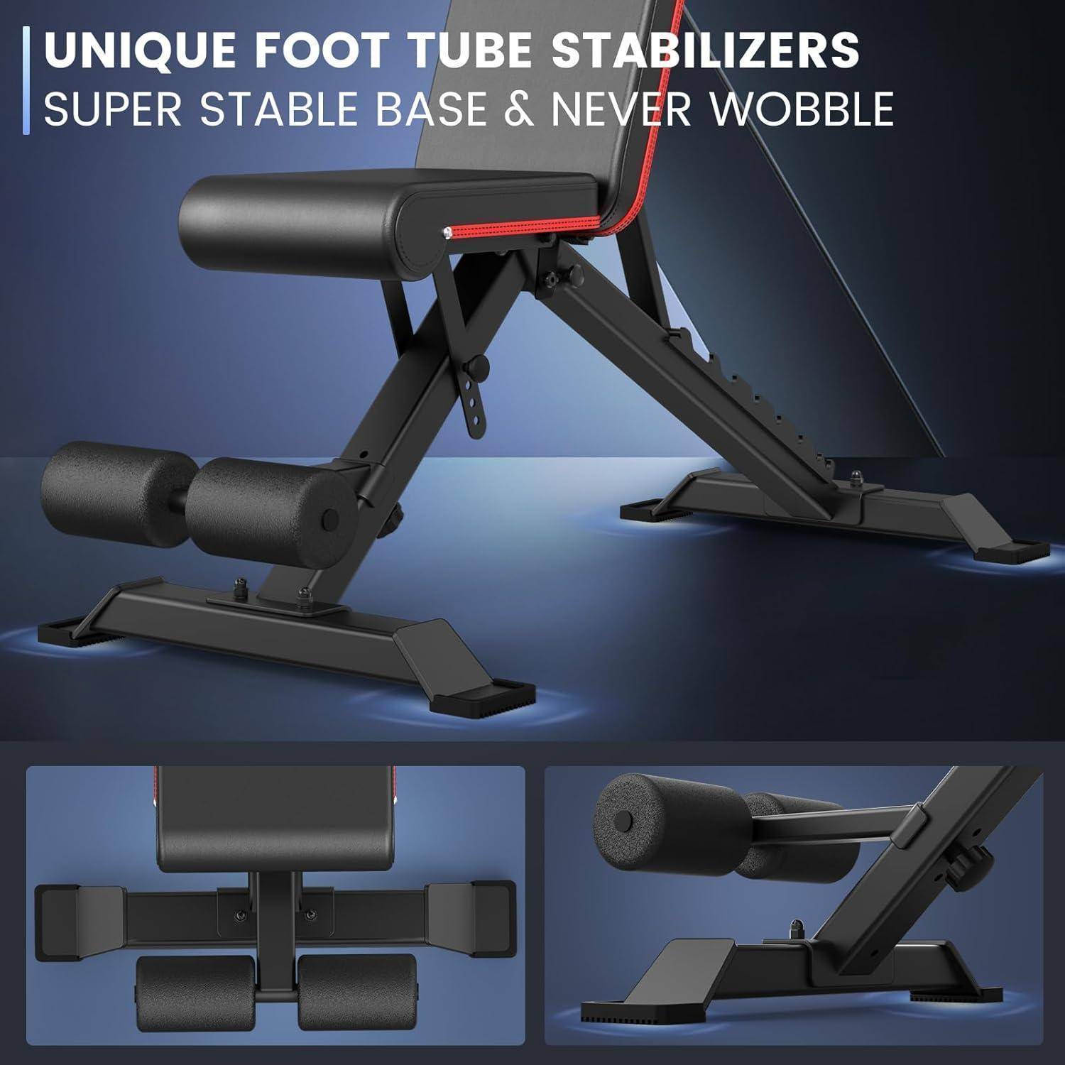 Klappbare Hantelbank mit Verstellbaren Positionen Multi-Schrägbank