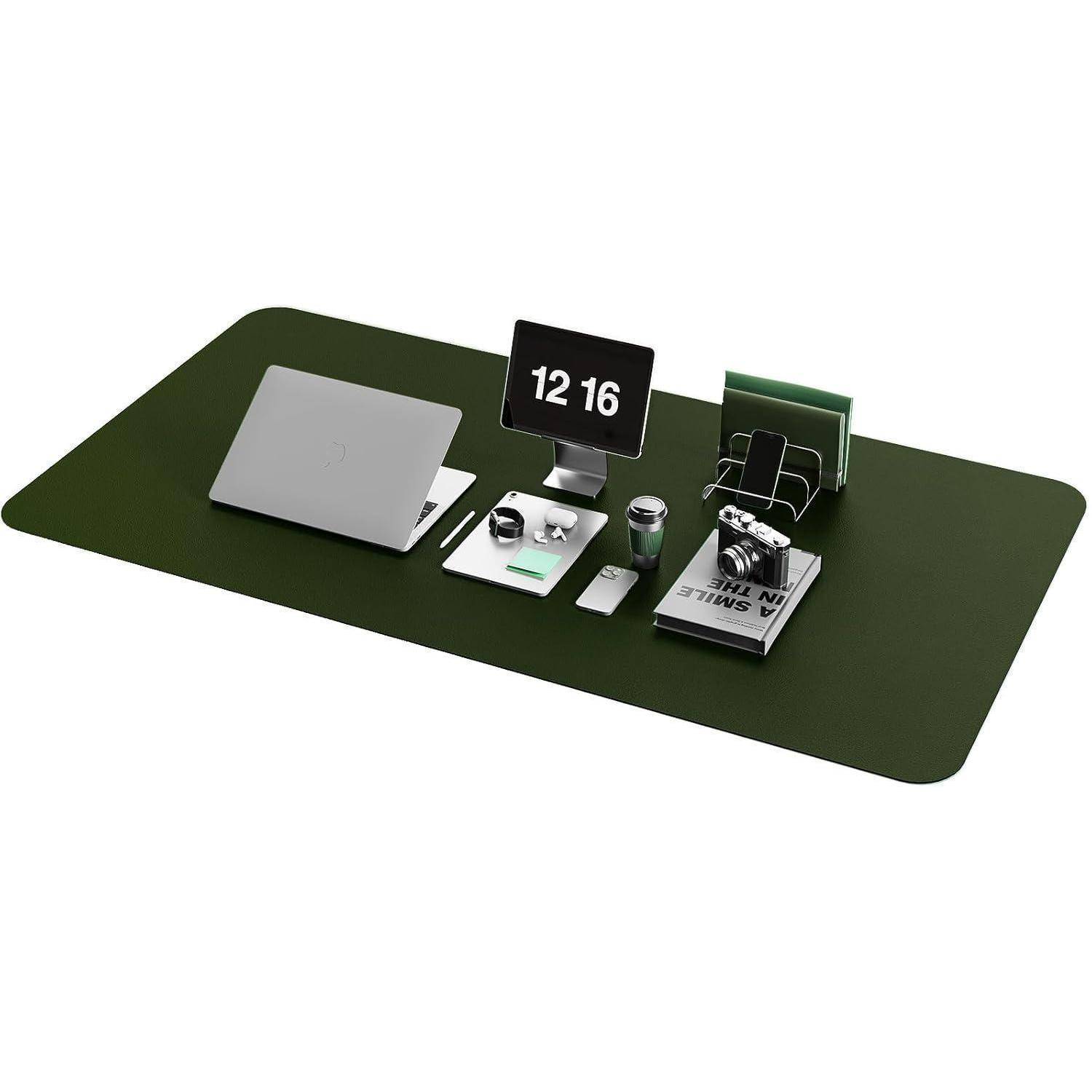 Großes Schreibtischunterlage Mauspad 120x60cm Leder Wildleder Büro