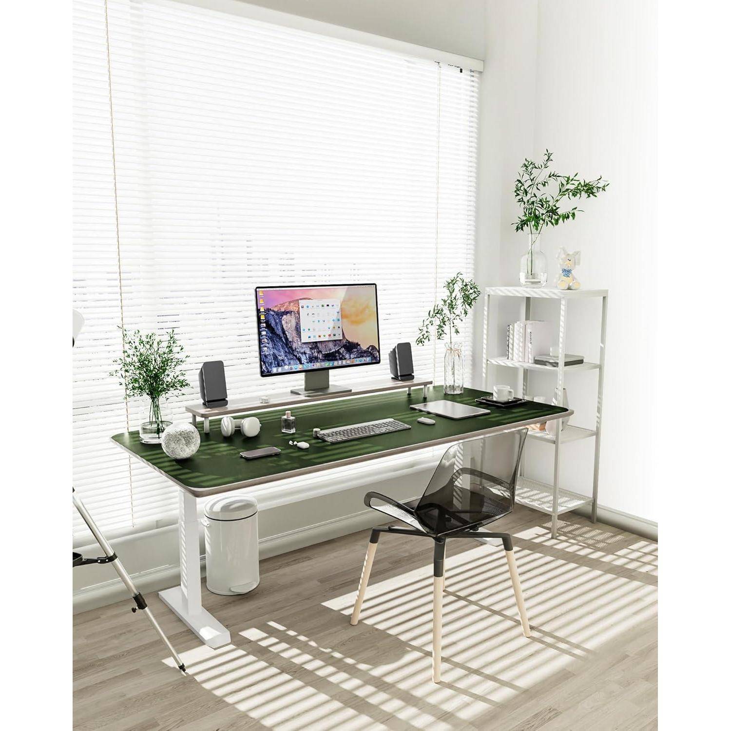 Großes Schreibtischunterlage Mauspad 120x60cm Leder Wildleder Büro