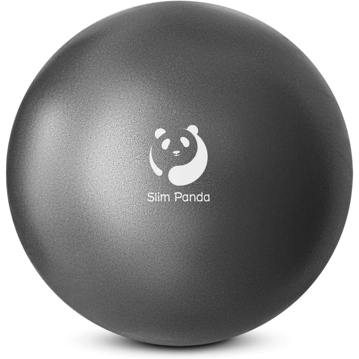 Gymnastikball Pilatesball klein 23cm aufblasbar Strohhalm Schwarz