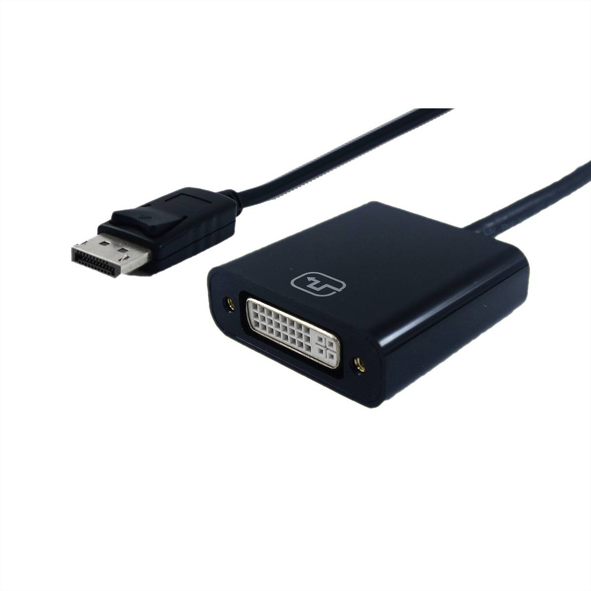 STANDARD DisplayPort-DVI Adapter, DP Stecker-DVI Buchse, 0,15 m Terminatoren, Konverter Adapter