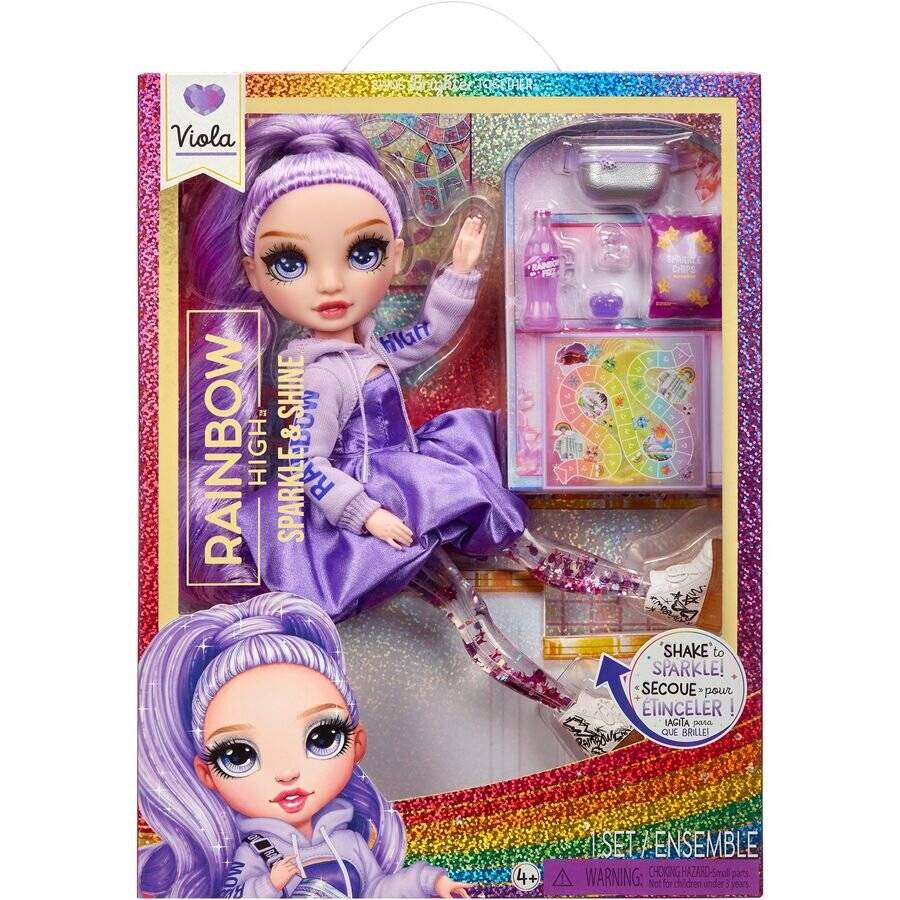 Mga Rainbow High Sparkle & Shine Fashion Dolls- Viola