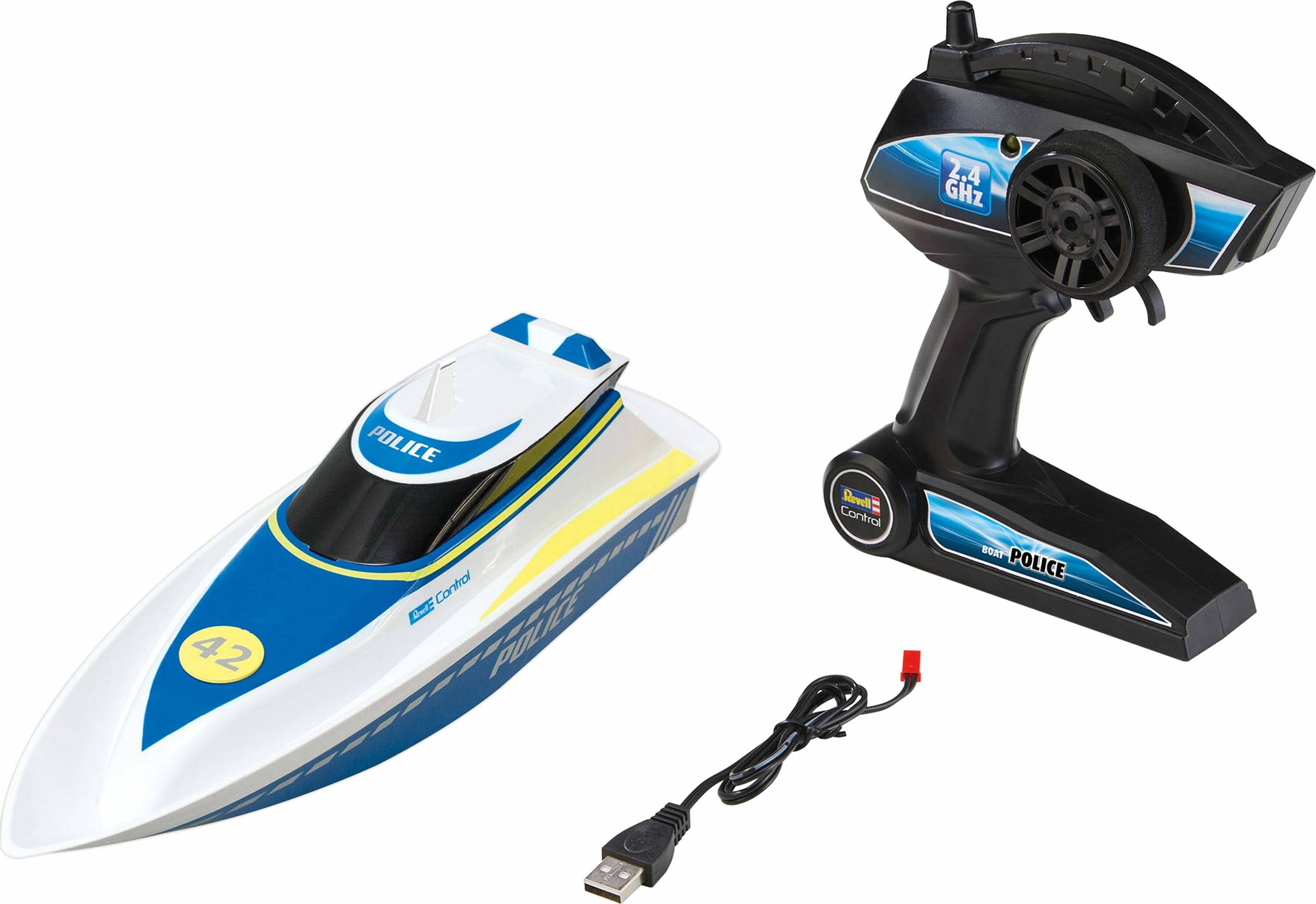 Revell Boat POLICE, RC (weiÃ  /blau)