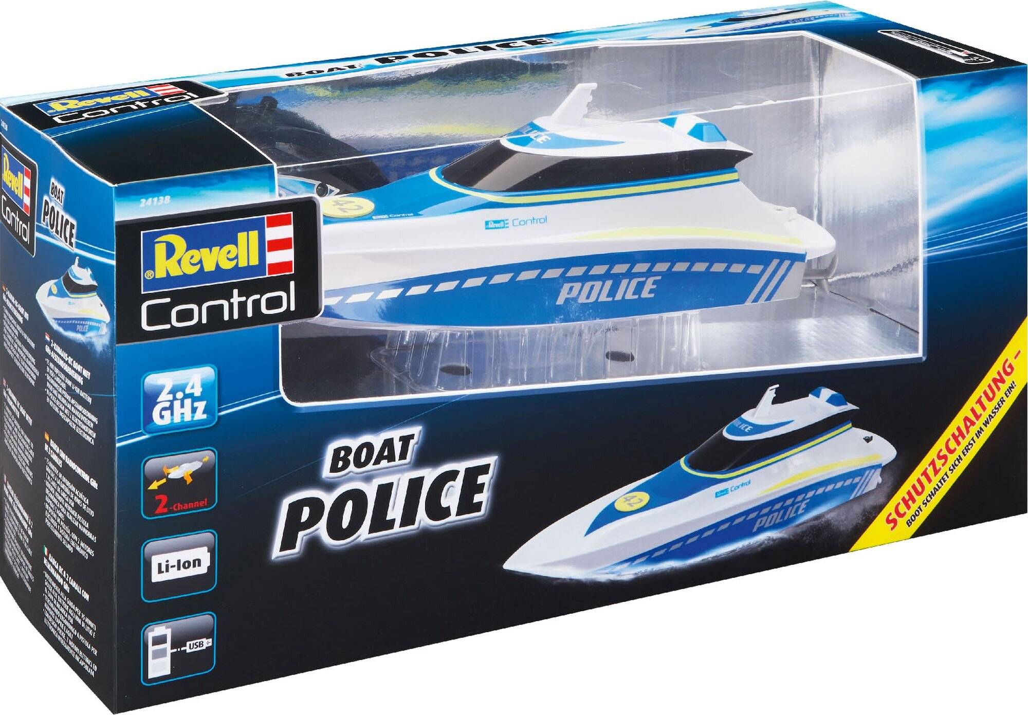 Revell Boat POLICE, RC (weiÃ  /blau)