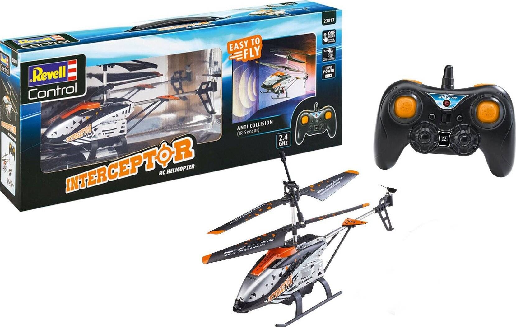 Revell Anti-Crash Helicopter INTERCEPTOR (schwarz/silber)
