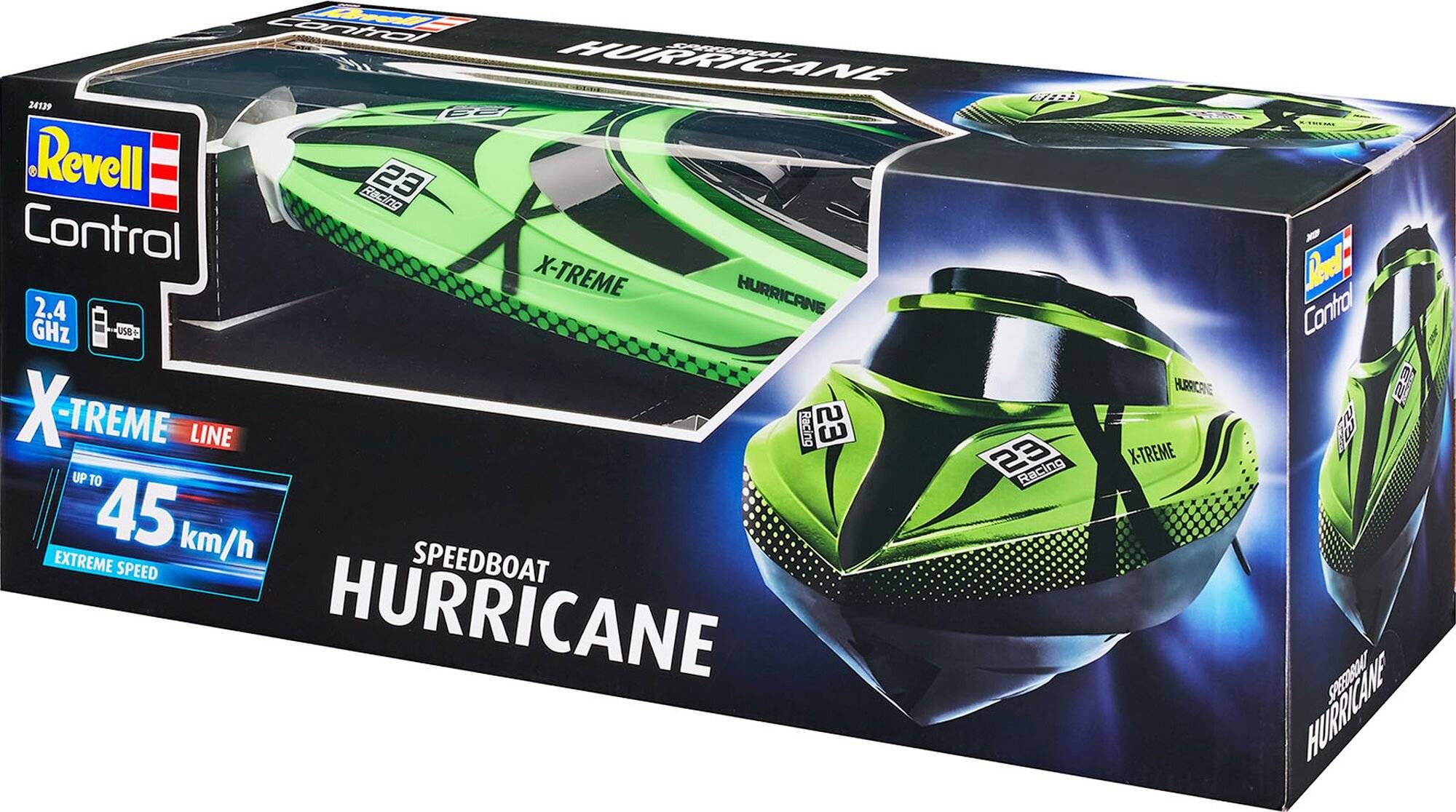X-TREME Speedboat HURRICANE (grün/schwarz)