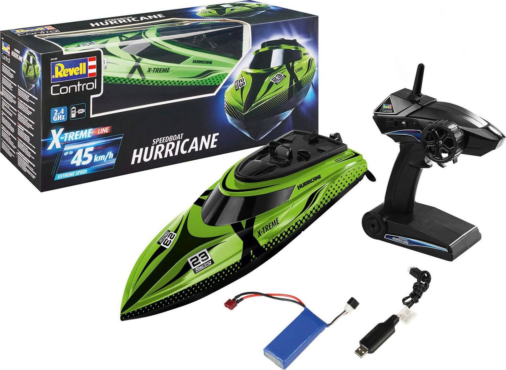 X-TREME Speedboat HURRICANE (grün/schwarz)