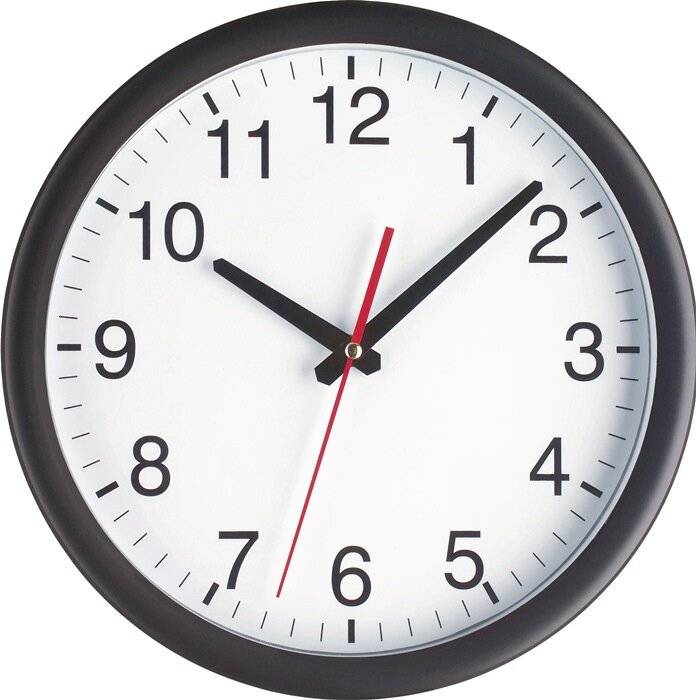 TFA® Wanduhr 98.1077 schwarz Kunststoff