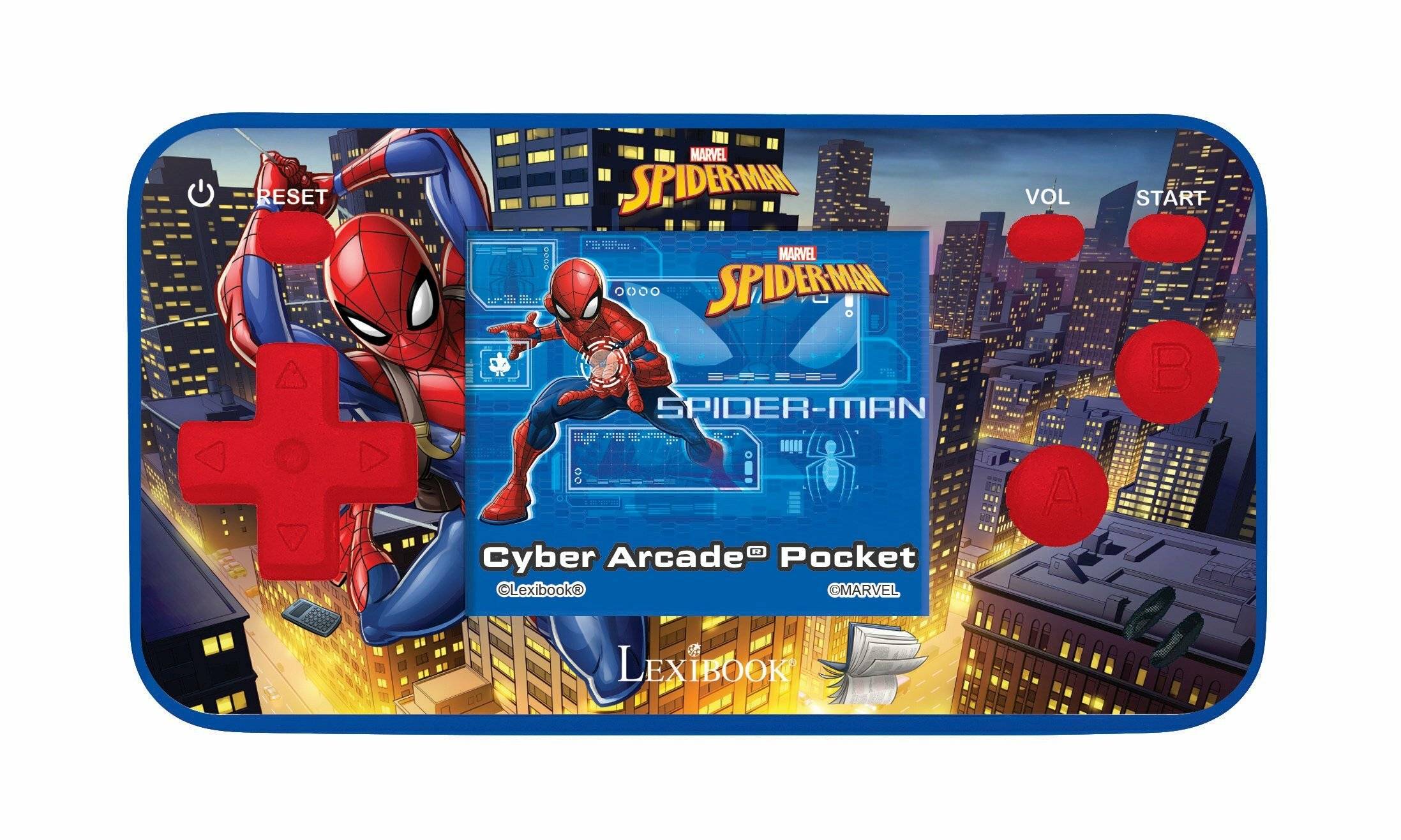 Lexibook - Spider-Man - Handheld-Konsole Cyber Arcade® Pocket 1.8'' (JL1895SP)