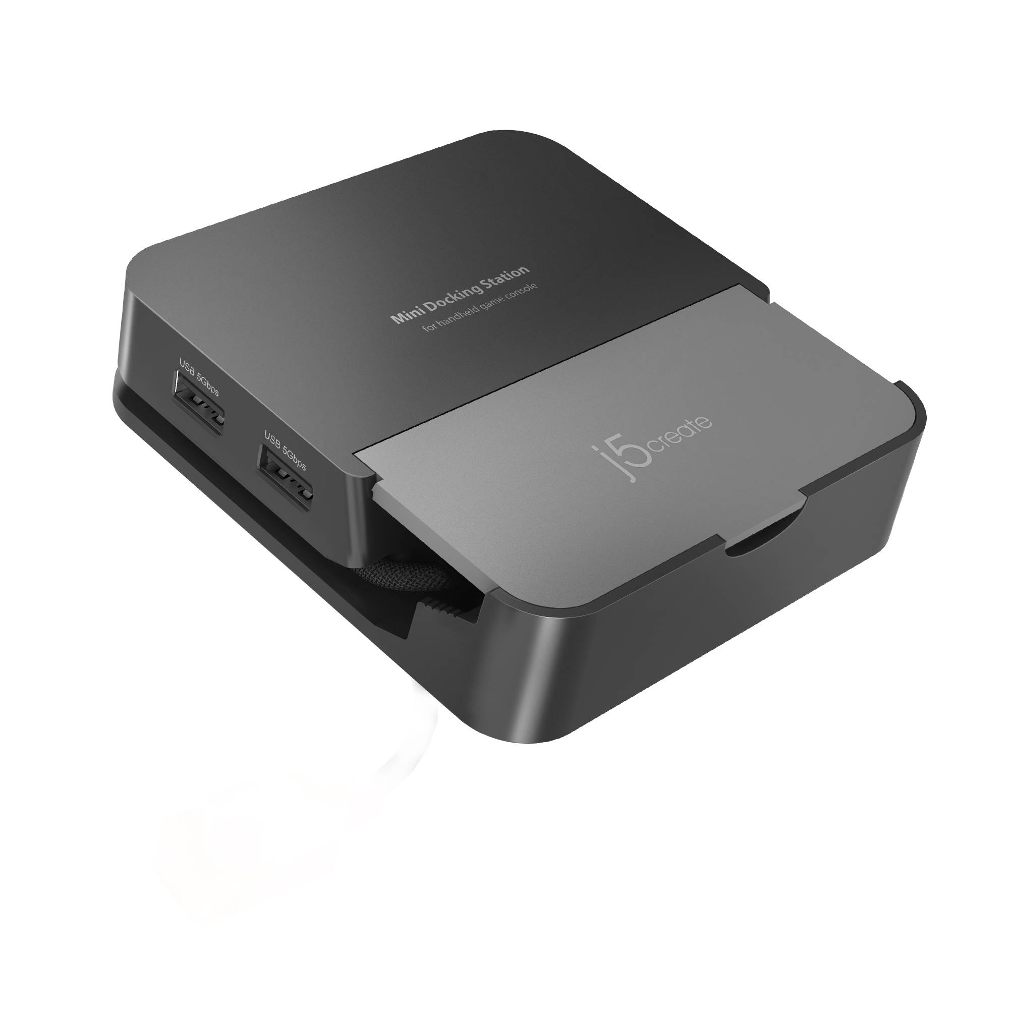 Kompakte schwarze und graue „Mini Docking Station