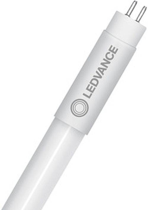 Eine weiße LEDVANCE Leuchtstoffröhre mit dem in Grau gedruckten Markenlogo.