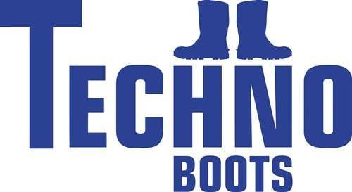 Logo 'Echelon Bootcamp' mit stilisiertem Text und einem Paar blauer Stiefel.