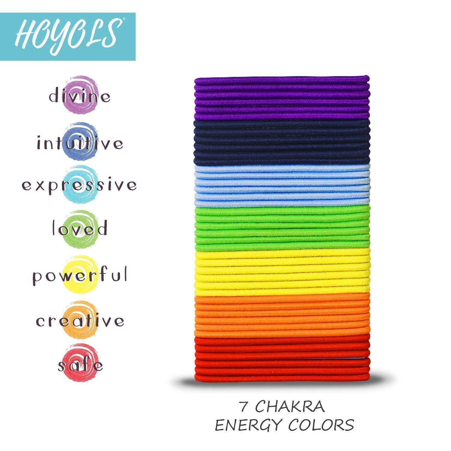 Haar Elastik Bänder Chakra Farbe Haarbinden Pferdeschwanz Halter