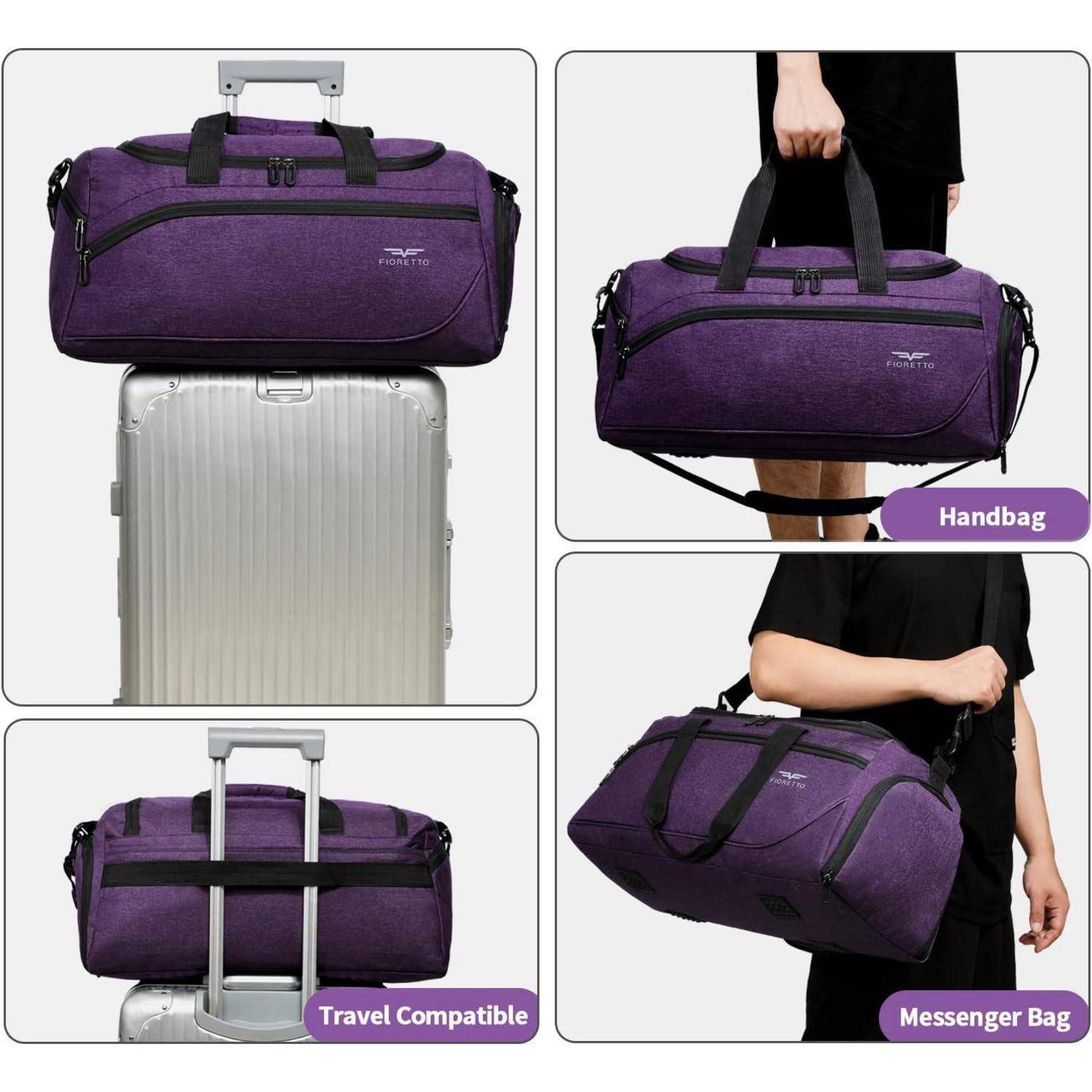 35L Sport- und Reisetasche für Damen und Herren mit Schuh- und