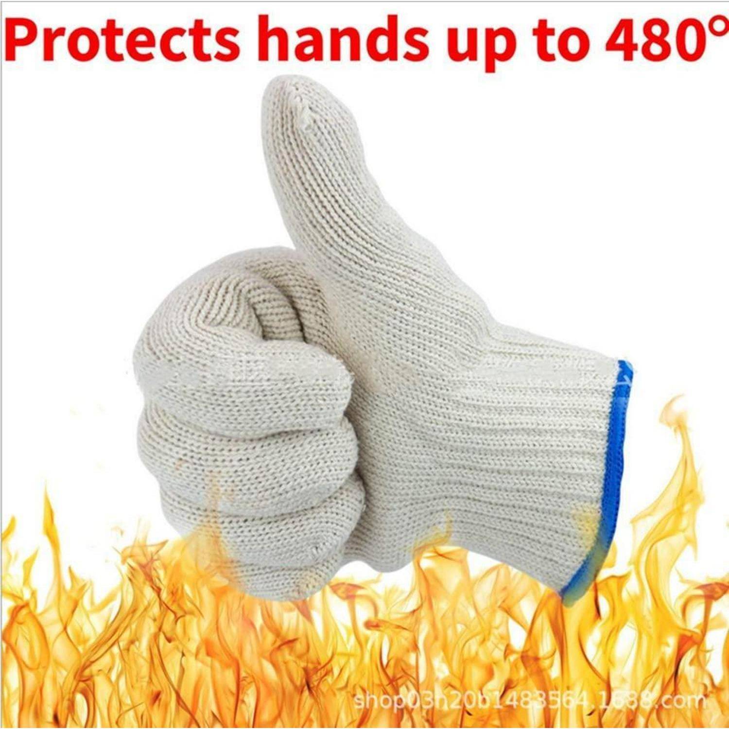 Hitzebeständige Kochhandschuhe zum Backen Grillen 480 °F 2er Set
