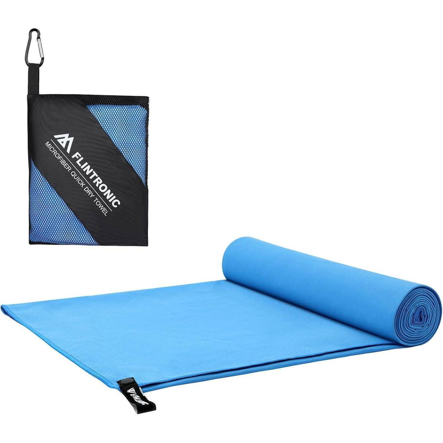 Schnelltrocknendes Mikrofaser Handtuch 200x100cm Himmelblau Strand