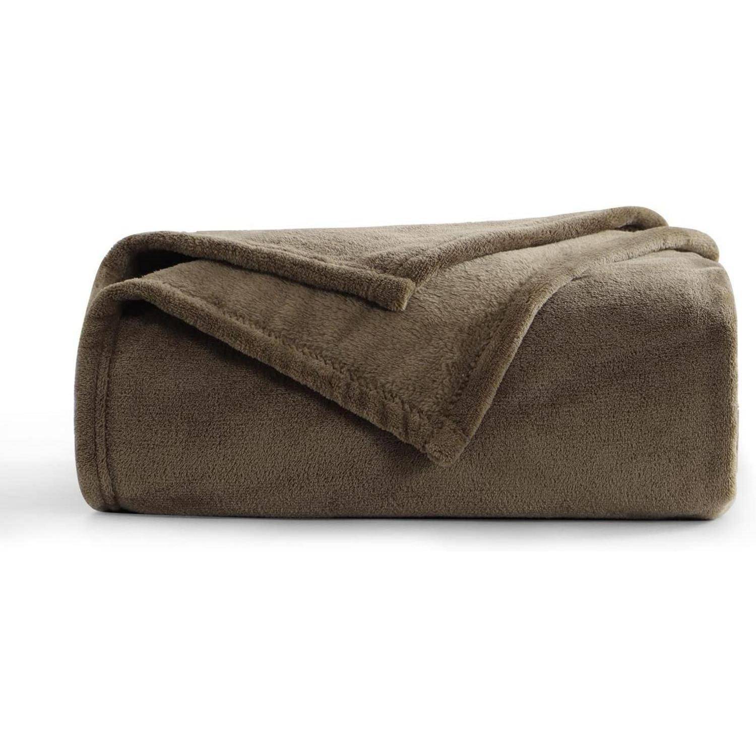 Kuscheldecke Fleecedecke XL Sofa Couchdecke Winter 150 x 200 cm Braun