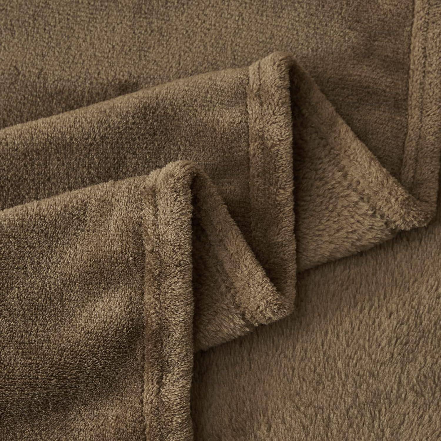 Kuscheldecke Fleecedecke XL Sofa Couchdecke Winter 150 x 200 cm Braun