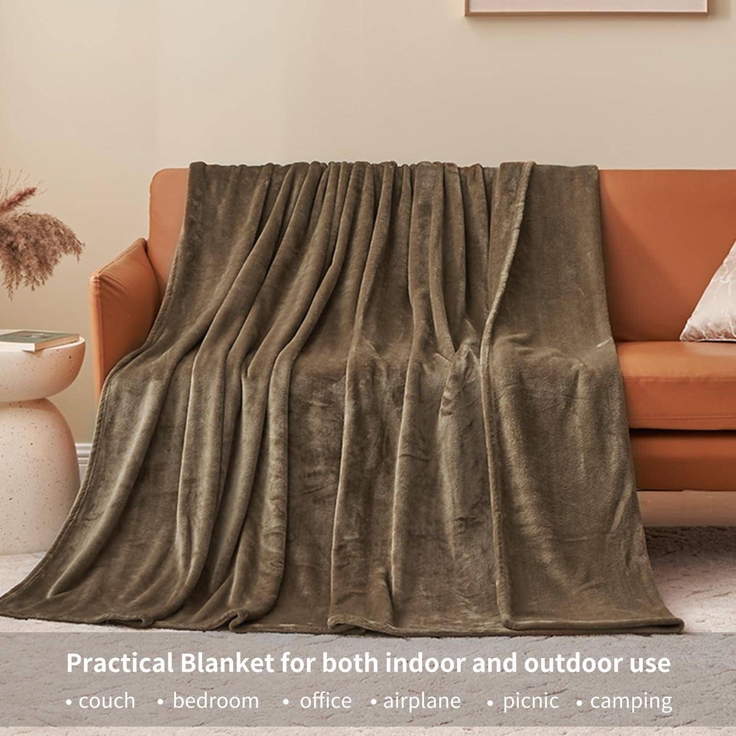 Kuscheldecke Fleecedecke XL Sofa Couchdecke Winter 150 x 200 cm Braun