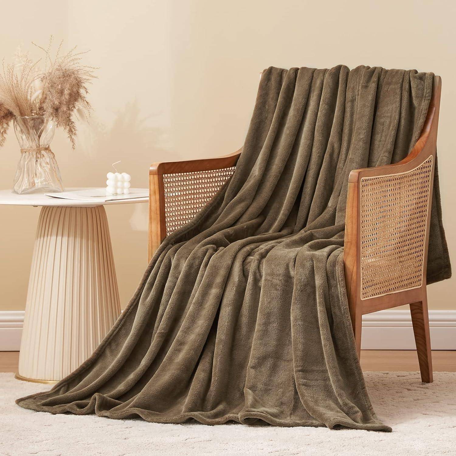 Kuscheldecke Fleecedecke XL Sofa Couchdecke Winter 150 x 200 cm Braun