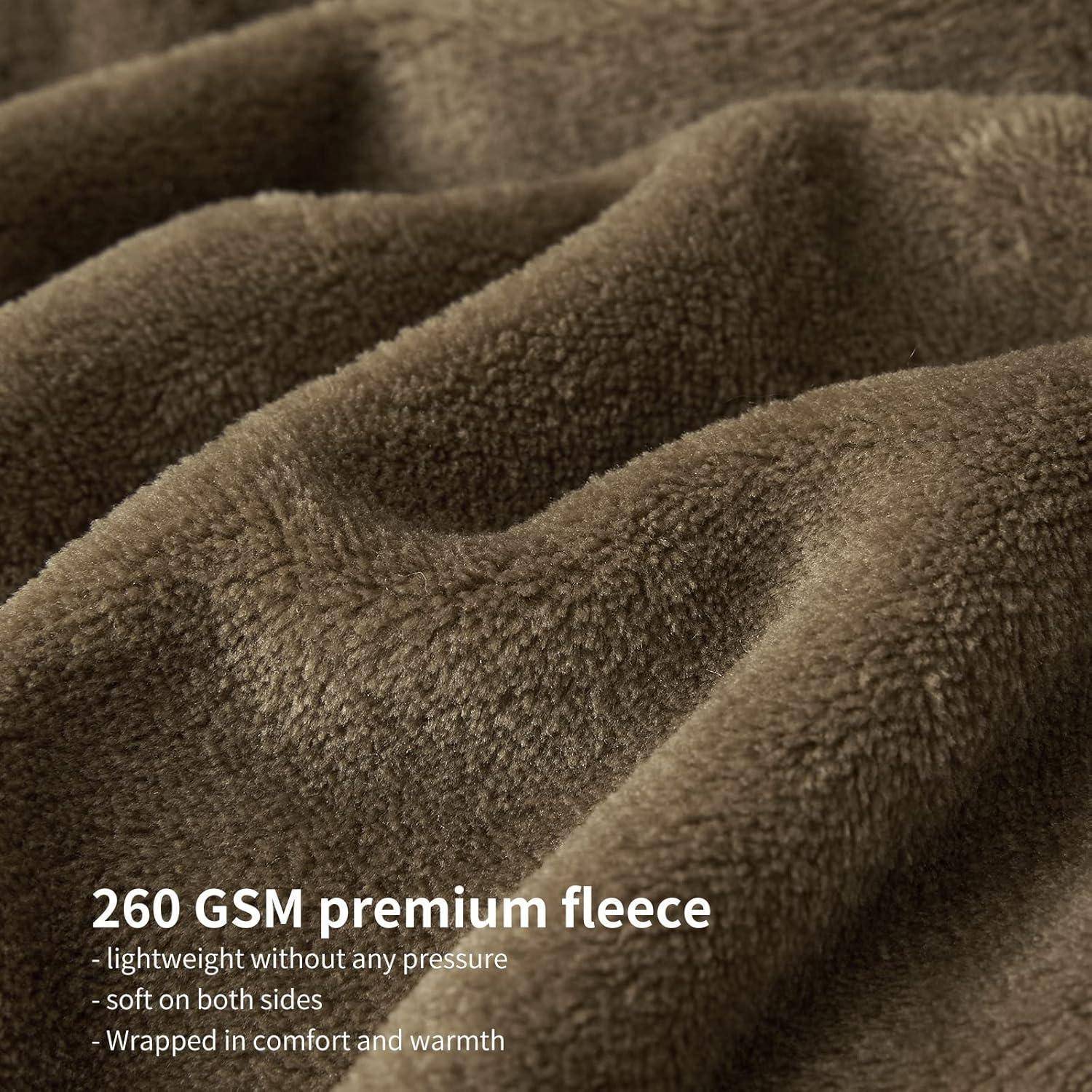 Kuscheldecke Fleecedecke XL Sofa Couchdecke Winter 150 x 200 cm Braun