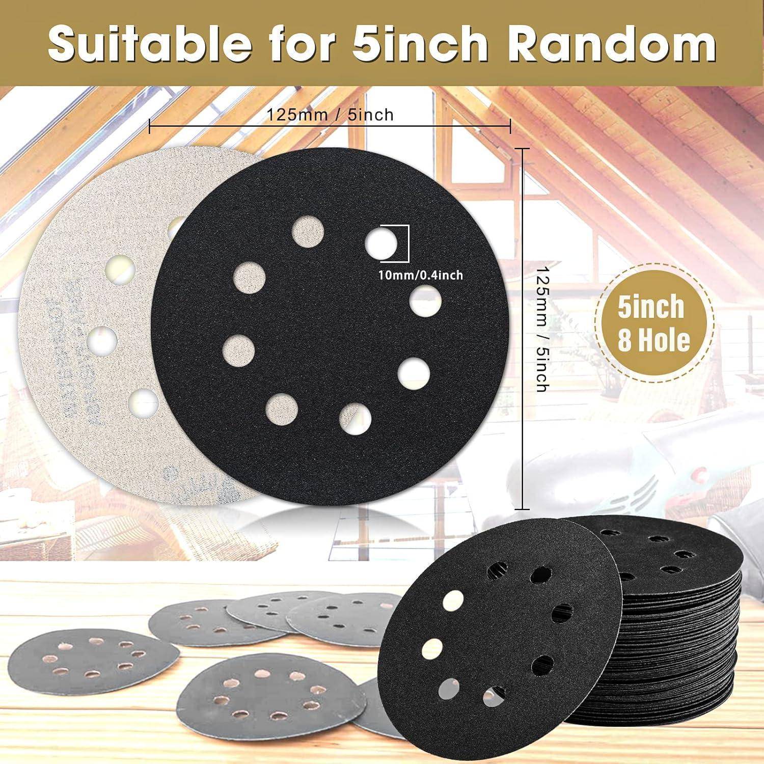 Schleifscheibe 125mm Siliciumcarbid Klett 8Loch 50 Stück 120 Körnung