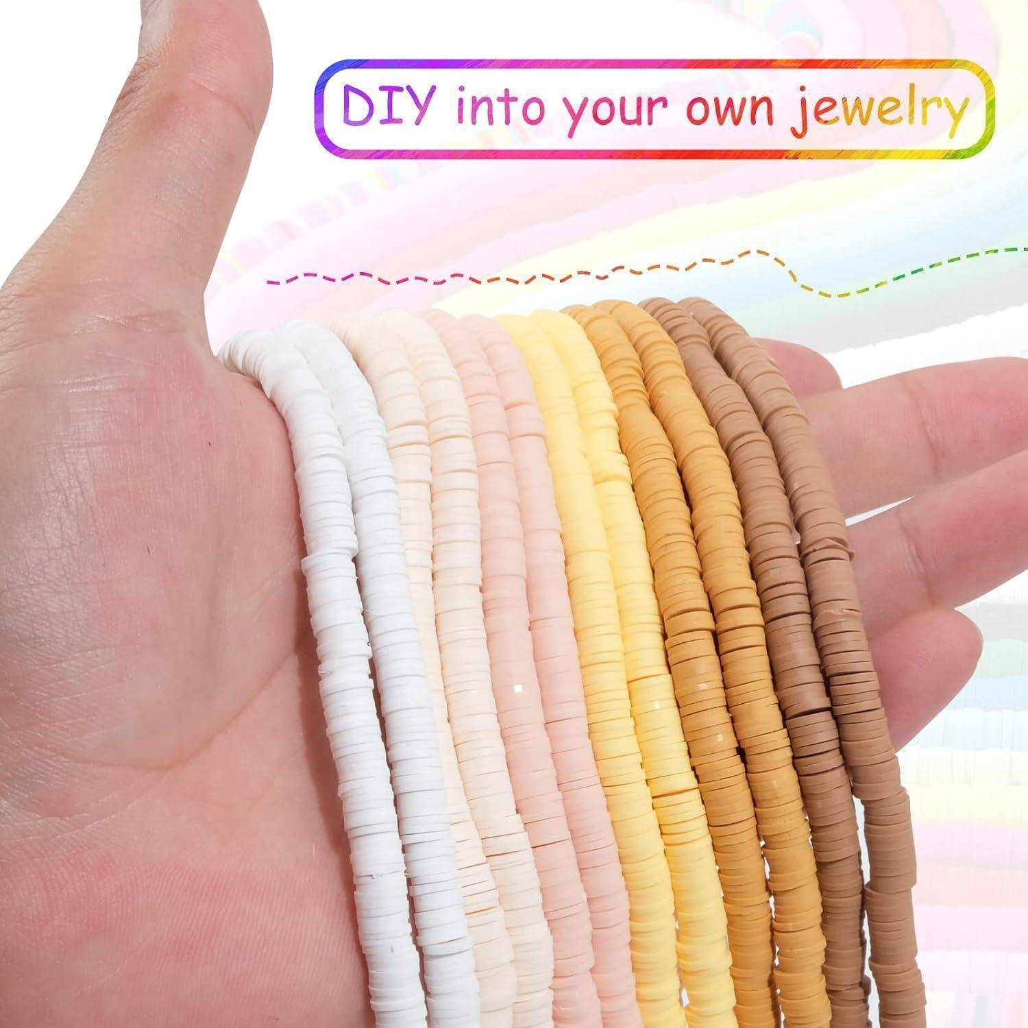 Perlen Heishi Clay 6mm 4200 Stück Set Halskette Armband E