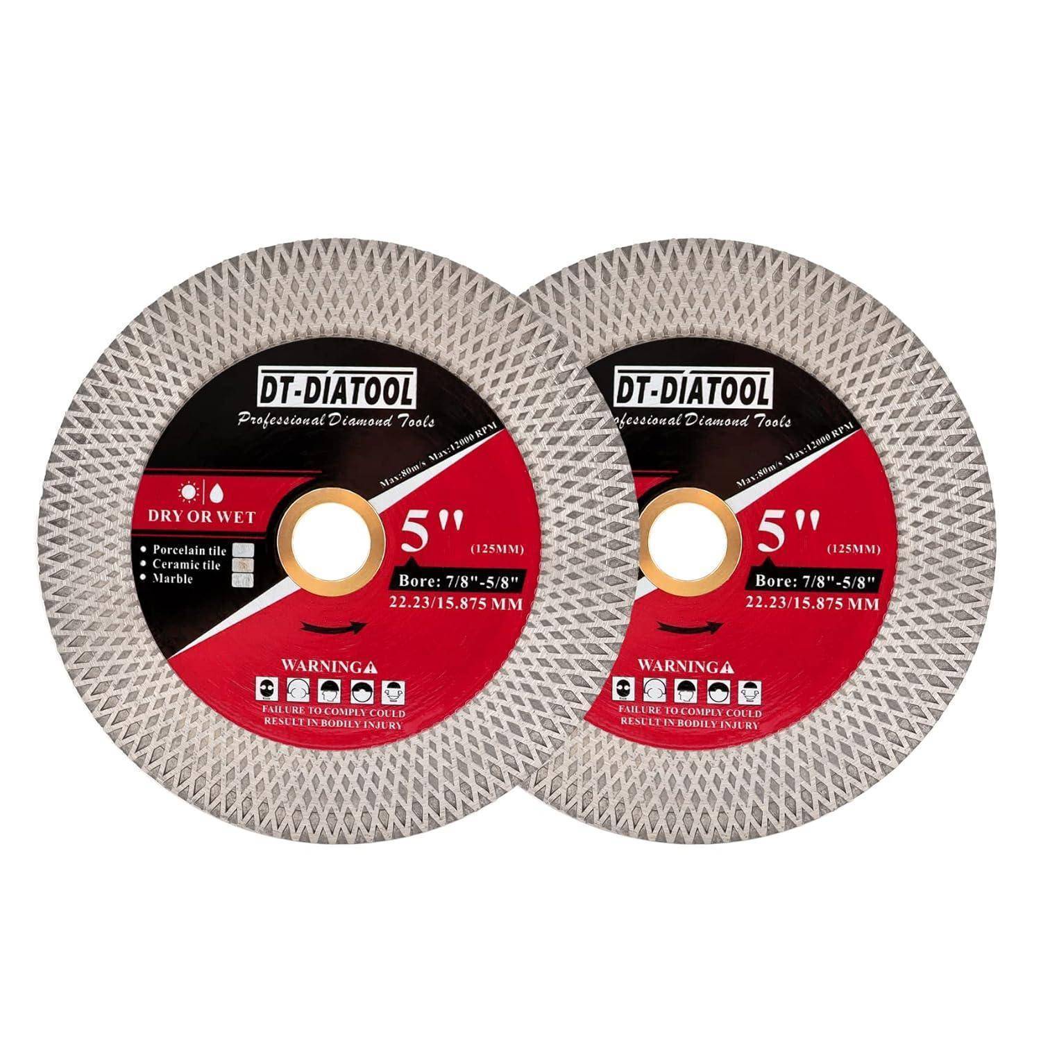 Diamantscheibe 125mm 22.23mm Porzellan Fliesen Marmor 125mm 2