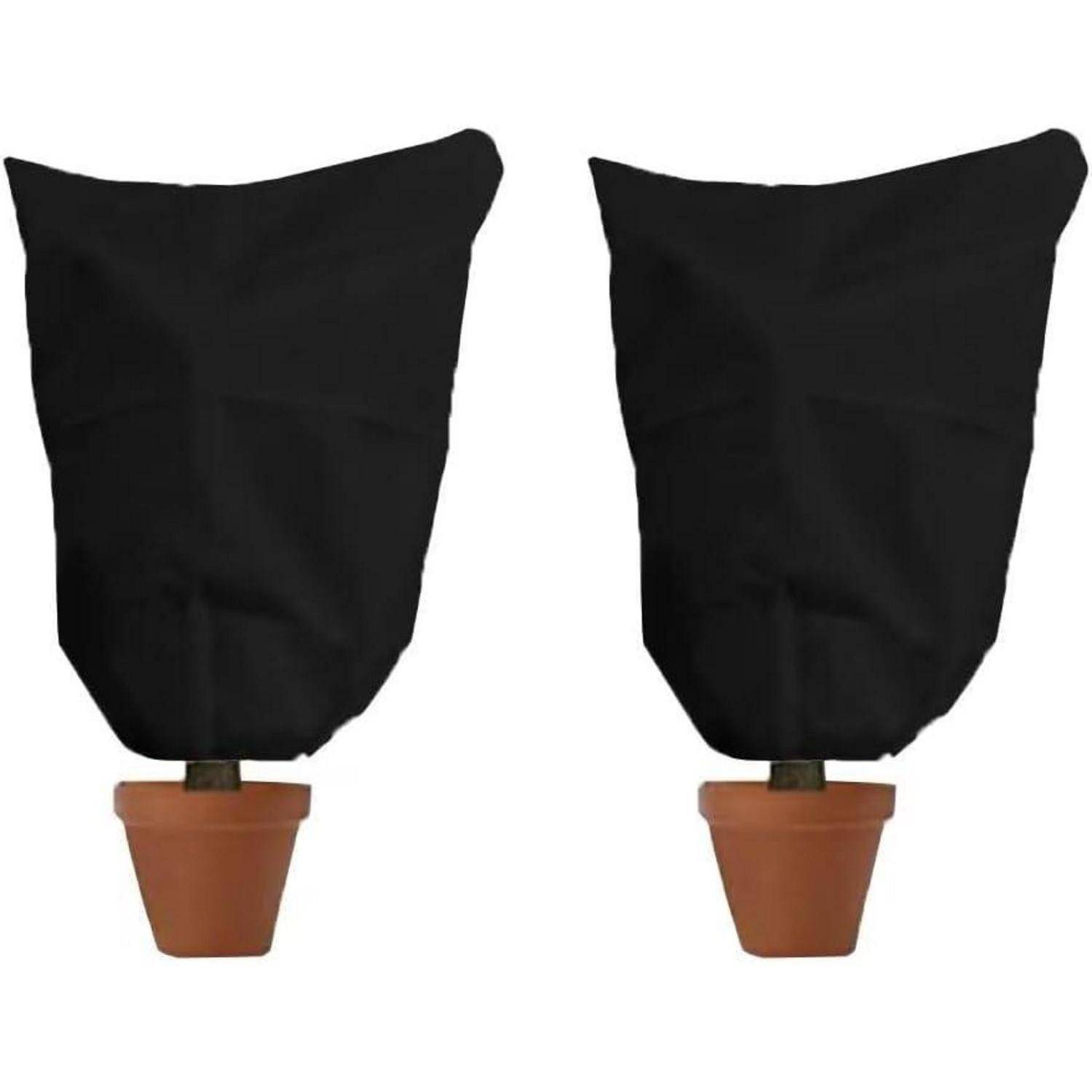 Winterschutz Pflanzen Frostschutz Haube 80x100cm Schwarz 2 Stück