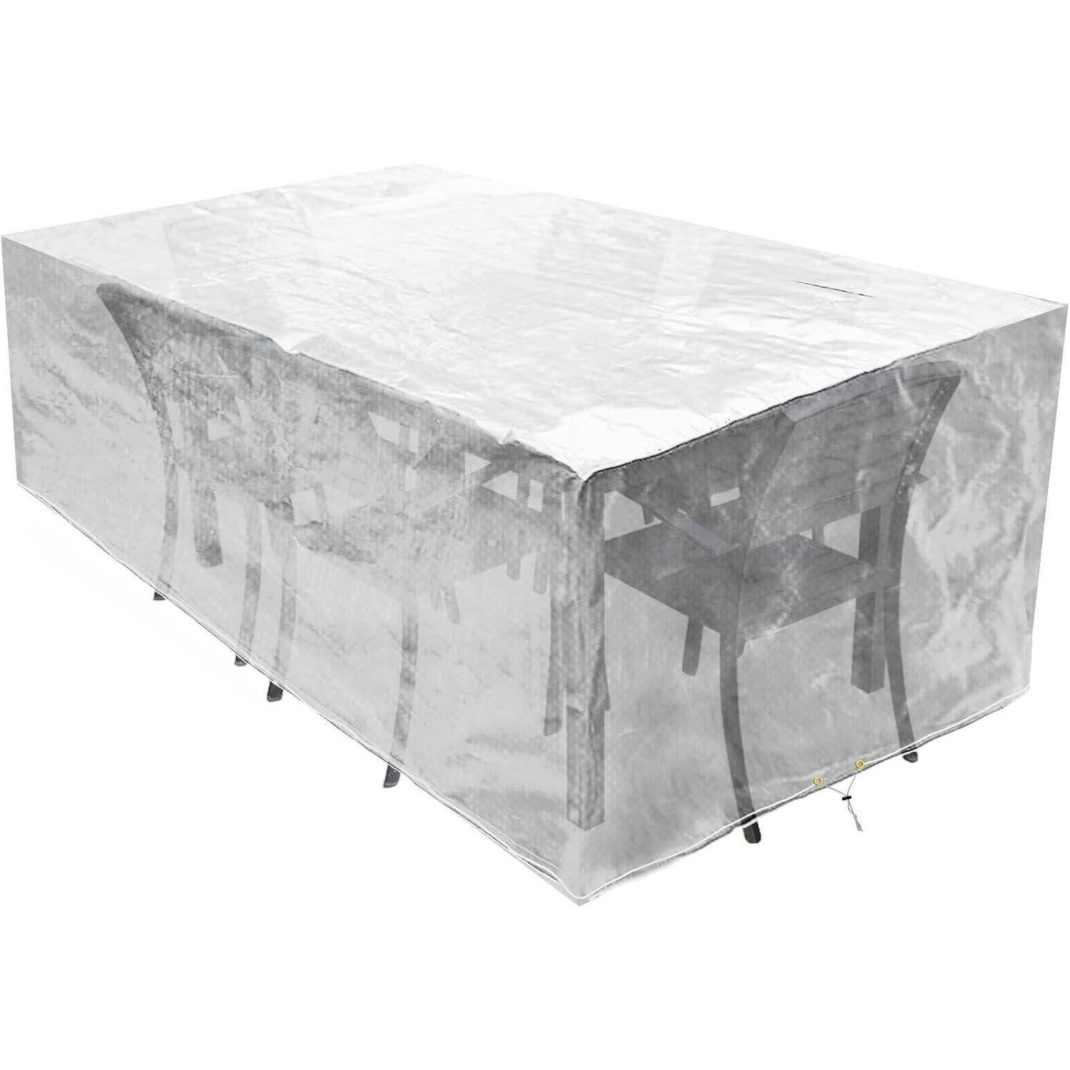 Abdeckung Gartenmöbel wasserdicht UV Schutz 193x136x88cm Transparent