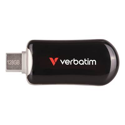 USB-Stick 128GB Verbatim 3.2 Typ C Plectra Flash Drive black Eingabe / Ausgabe