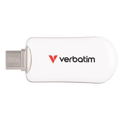 USB-Stick 256GB Verbatim 3.2 Typ C Plectra Flash Drive white Eingabe / Ausgabe
