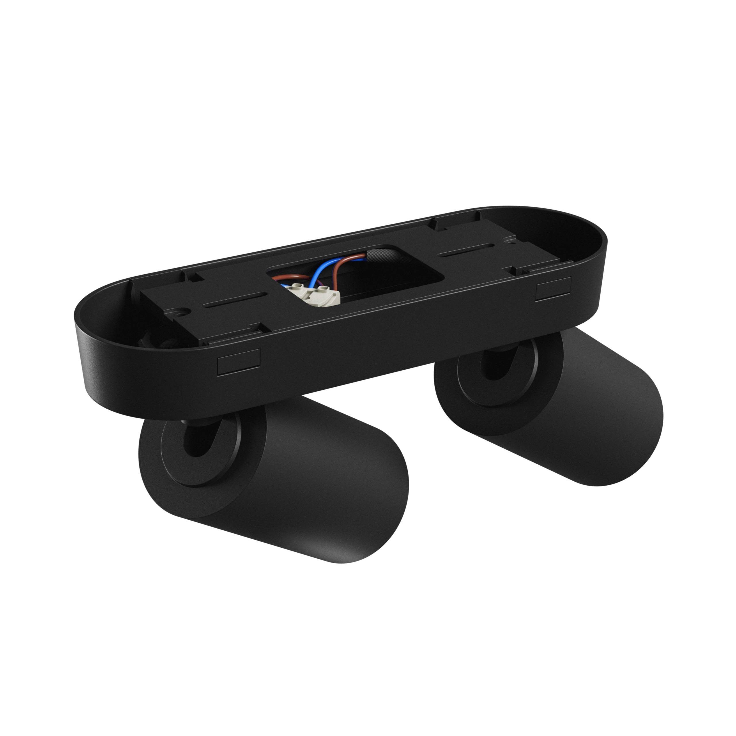 Spectrum LED MADARA ALTRO 2xGU10 Deckenleuchte 230V Aluminium IP20 Schwarz Aufbauleuchte