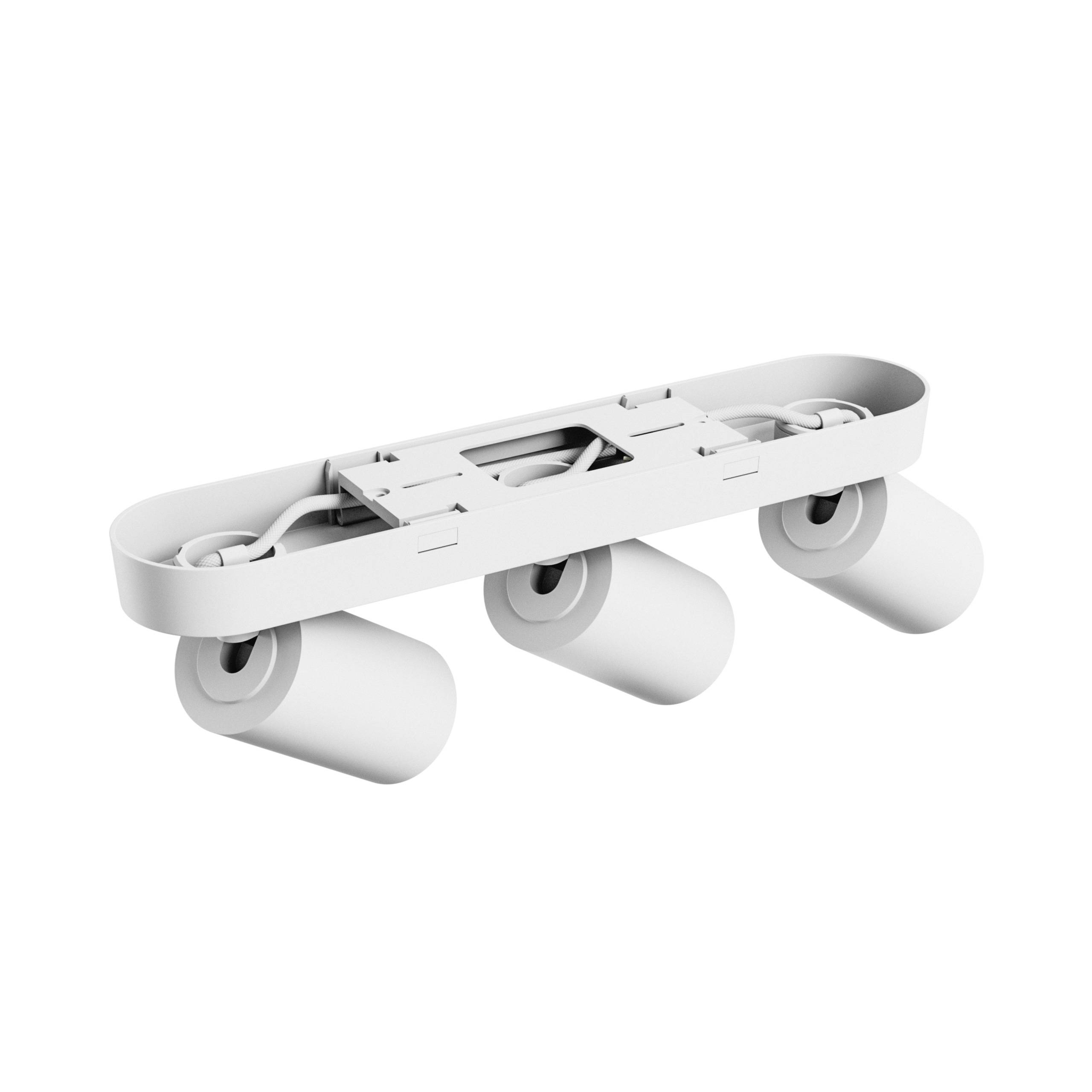 Spectrum LED MADARA ALTRO Deckenleuchte 3xGU10 Aluminium 230V IP20 Weiß Aufputz Innenbereich