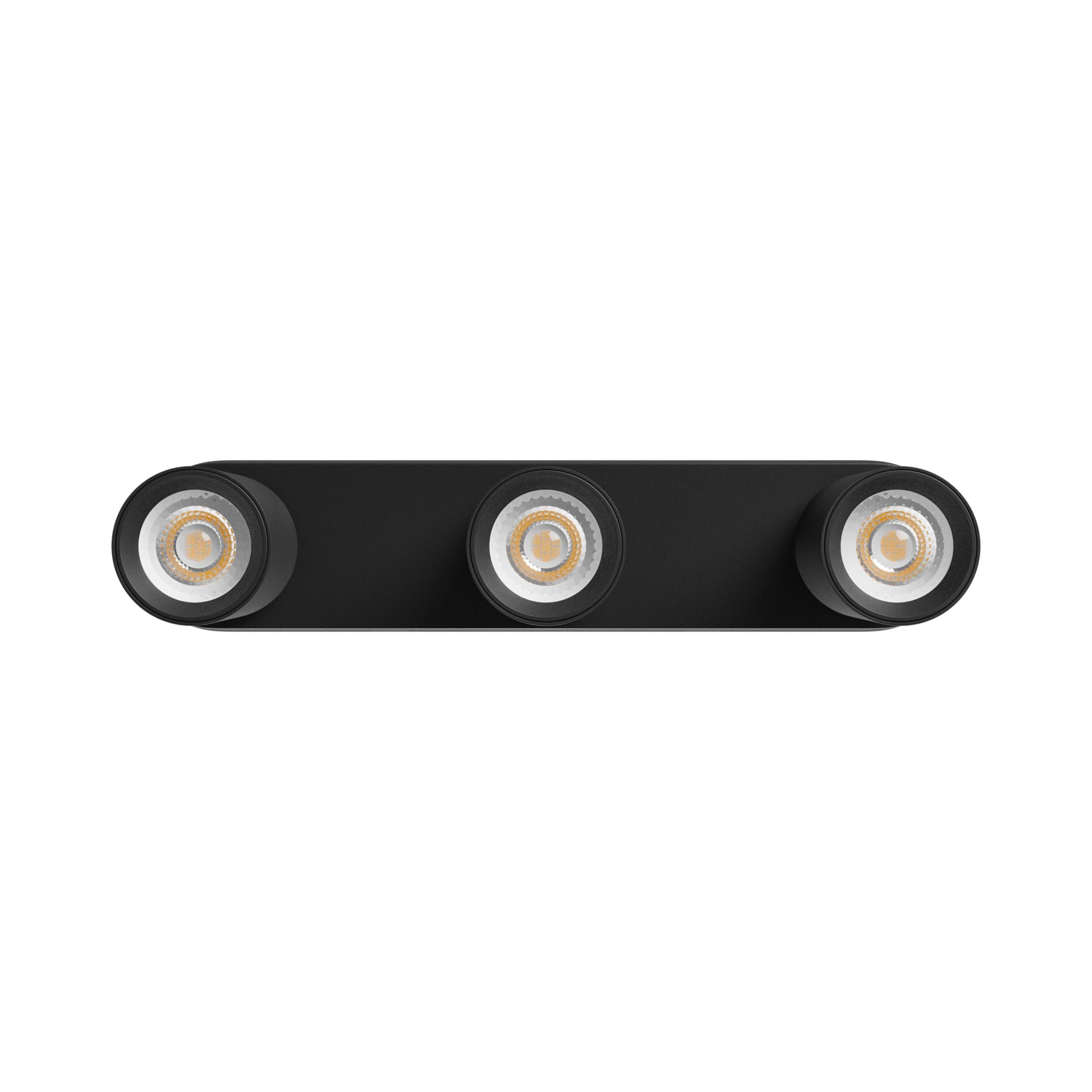 Spectrum LED MADARA ALTRO Deckenleuchte 3xGU10, 230V, IP20, 350x70x135mm, Schwarz, Aluminium, Aufputz, Innenbereich