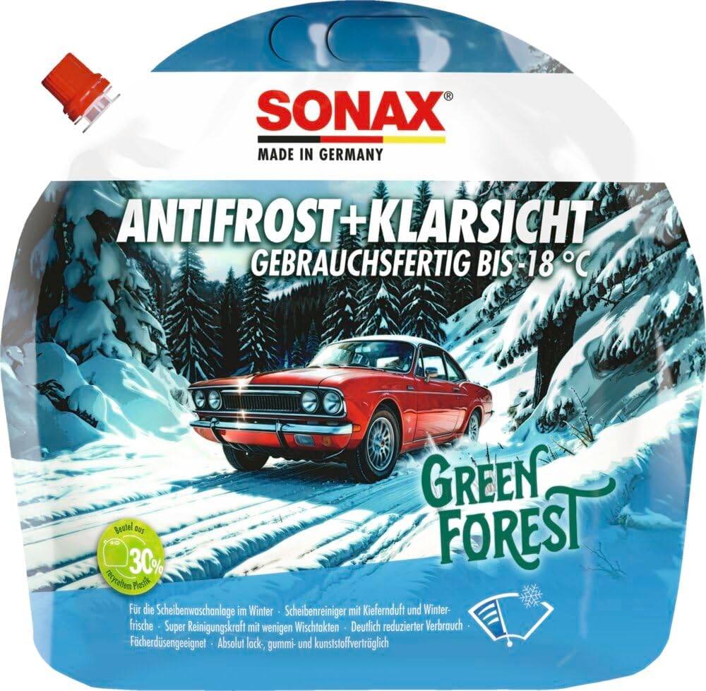 SONAX AntiFrost+KlarSicht gebrauchsfertig bis -18 °C Green Forest 3 L