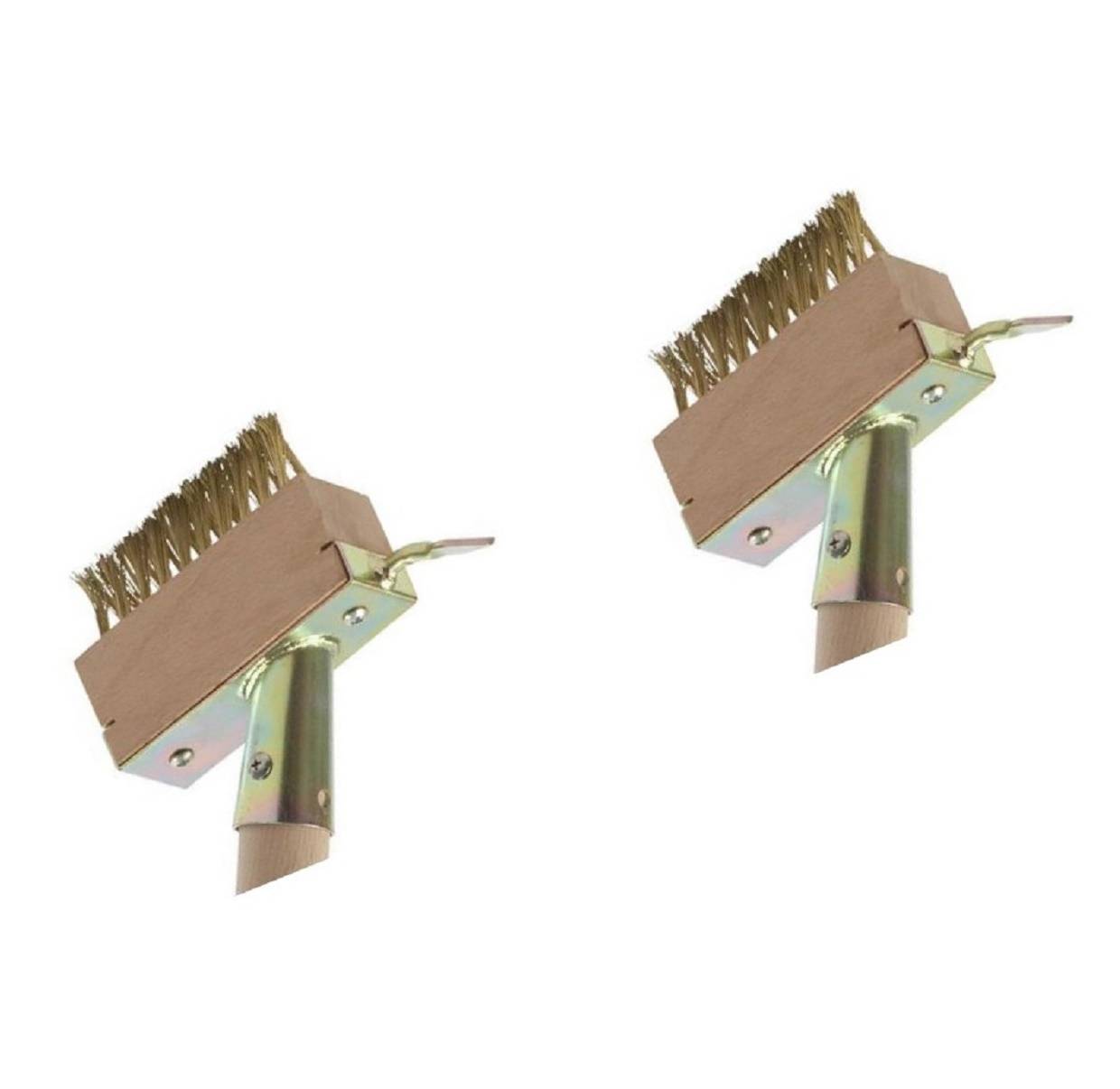 Neustanlo | Fugenkratzerbürste im Doppelpack | praktischer Haken für hartnäckige Unkrautentfernung | langlebige Borsten | ideal für Terrassen und