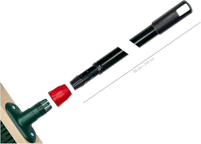 Neustanlo - Gartenbesen Straßenbesen mit PVC-Borsten und Teleskopstiel - ideal für den Außenbereich