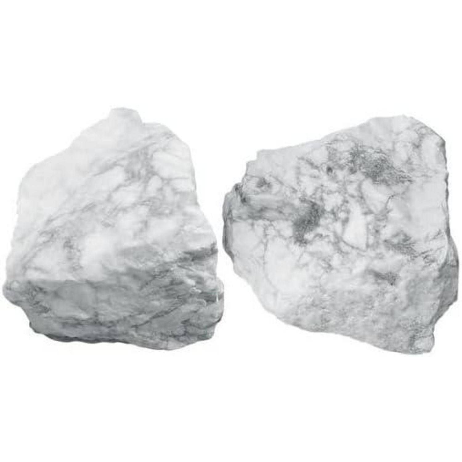 Große weiße Howlith Rohkristalle Naturstein 4.5-5.5 cm Reiki