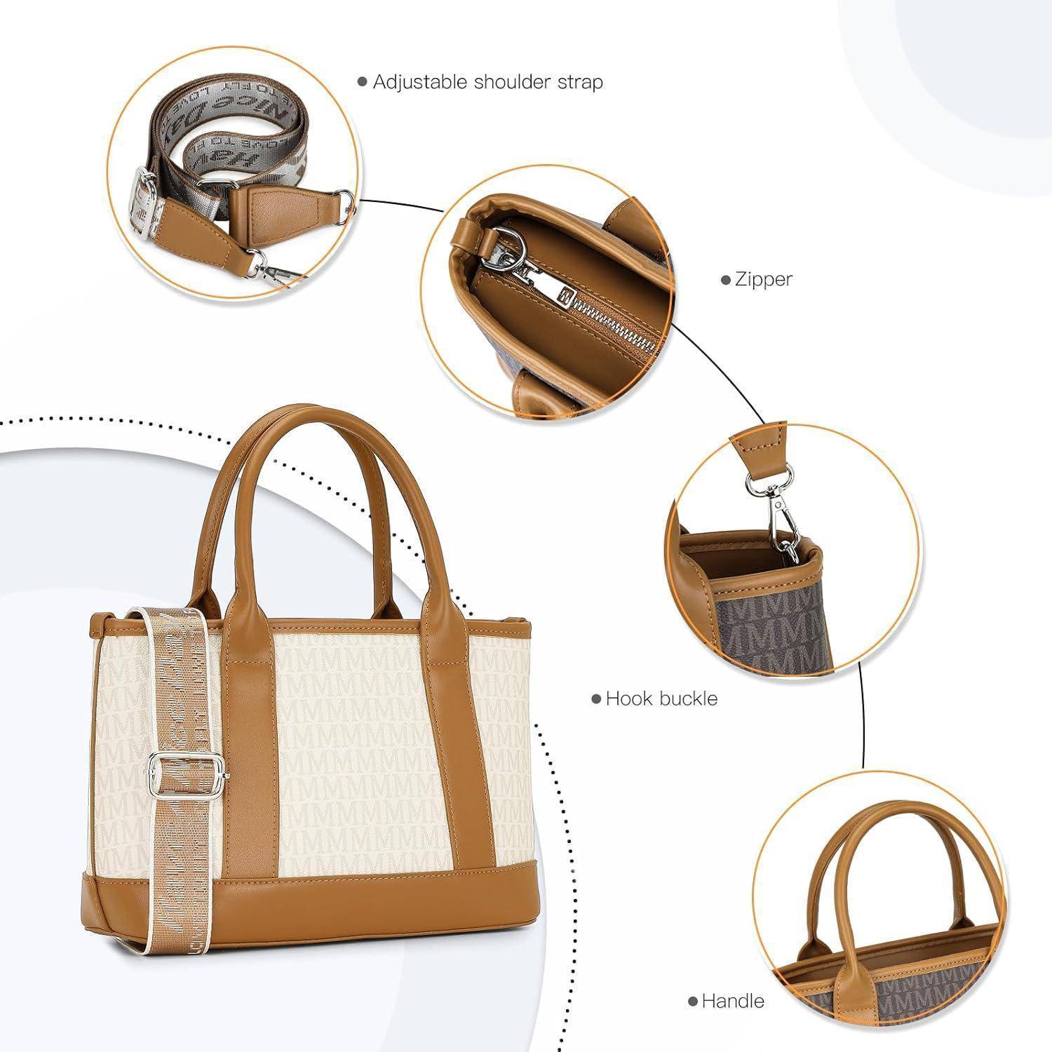 Damen Henkeltasche Mittelgroß Tote Umhängetasche Shopper Handtasche
