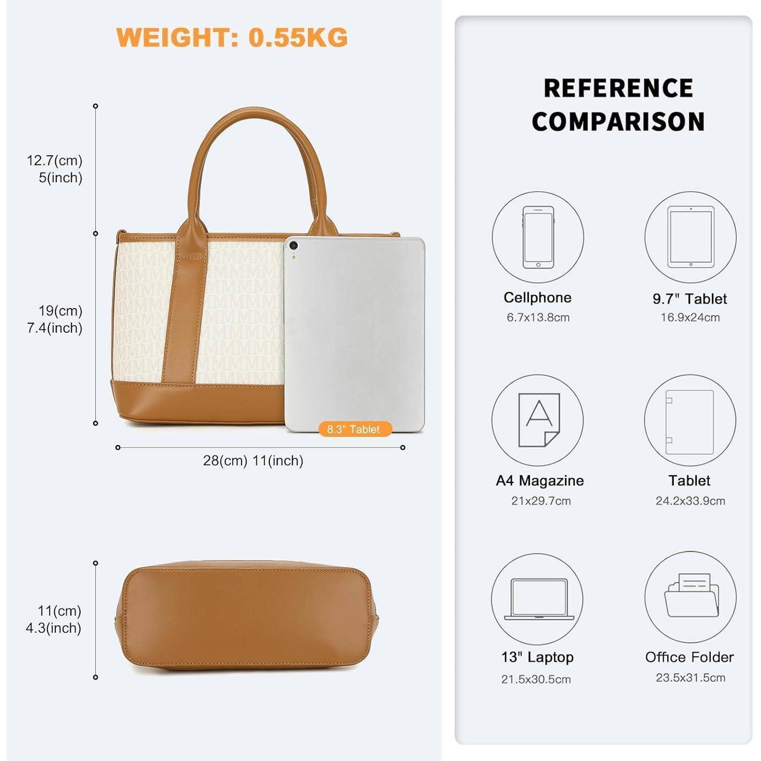 Damen Henkeltasche Mittelgroß Tote Umhängetasche Shopper Handtasche