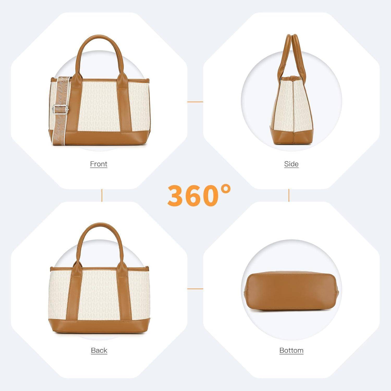 Damen Henkeltasche Mittelgroß Tote Umhängetasche Shopper Handtasche