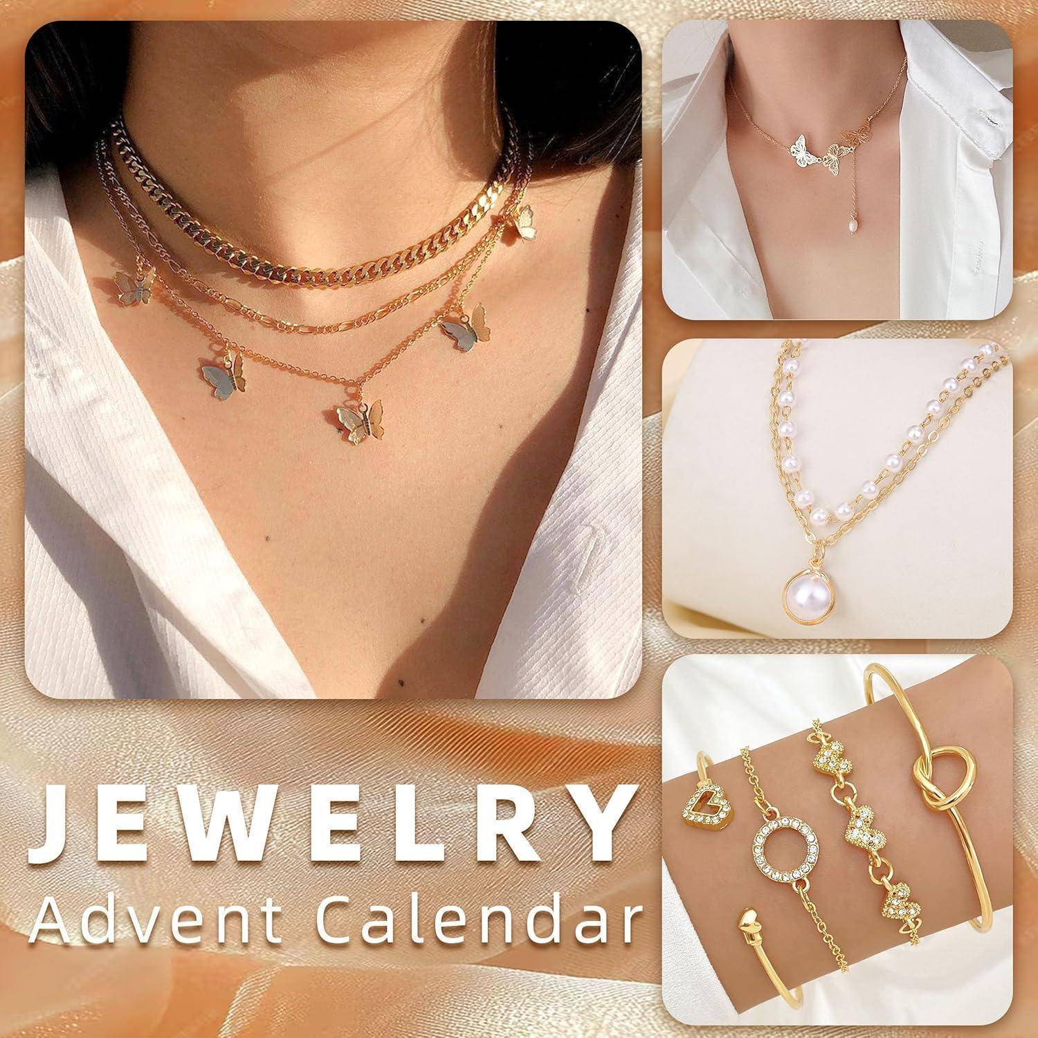 Adventskalender Schmuck 2025 24 Überraschungen für Damen