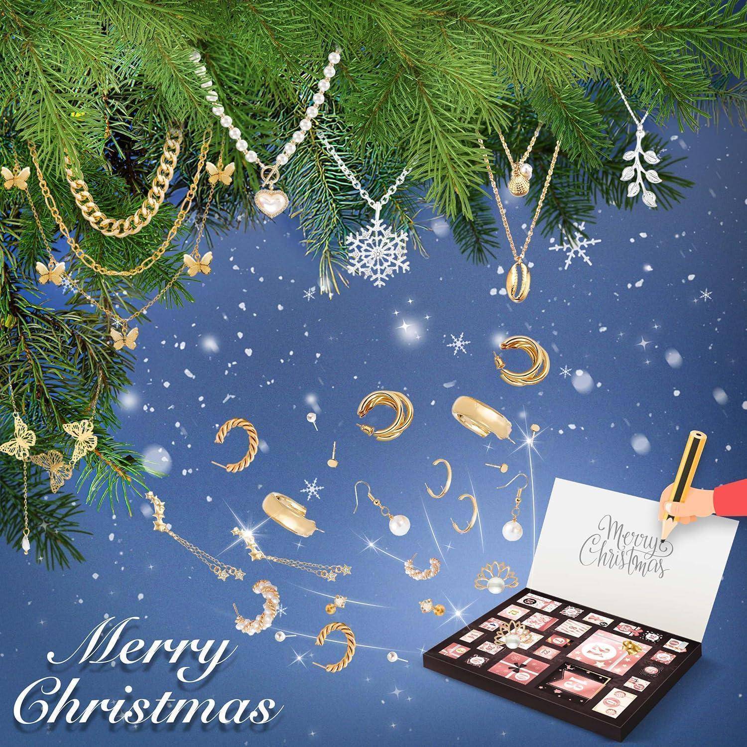 Adventskalender Schmuck 2025 24 Überraschungen für Damen